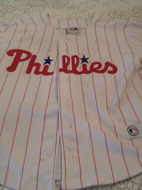 Phillies MLB Baseball Utley  Youth Medium Kids Baseball Jersey